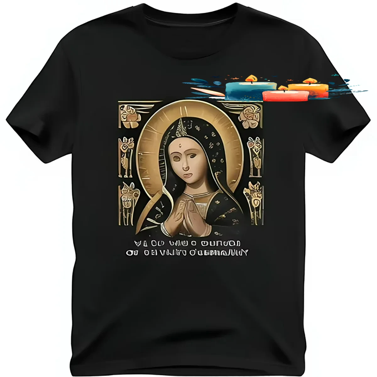 Featuring Greek Orthodox of Mary T-Shirt 100% Cotton O-Neck Short Sleeve Summer Casual Mens T-shirt Streetwear