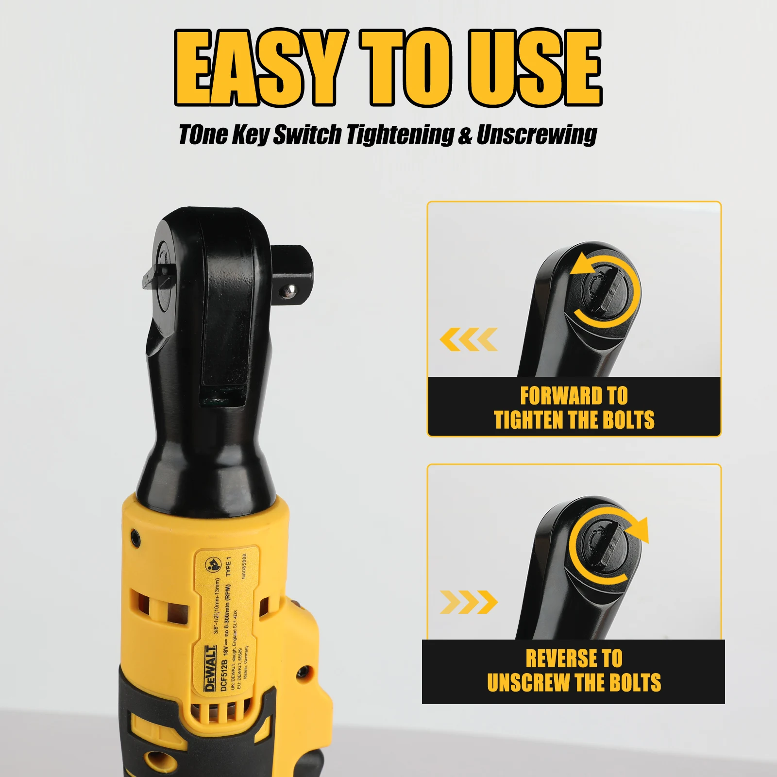 ديوالت DCF513/DCF512 اسئلة الزاوية اليمنى وجع LED سائق لاسلكي متغير السرعة مفتاح الطاقة أدوات كهربائية