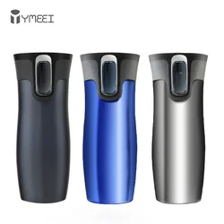 YMEEI 450ML Autoseal Thermos Bottle Insulated Coffee Mug 304 Stainless Steel Tumbler Vacuum Flask Tea Water Bottle With Heated