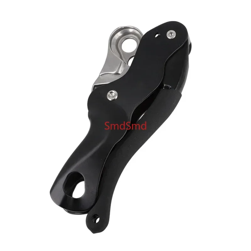 Outdoor Rock Climbing Descend device STOP Handle-Control Abseiling Device Downhill Descender Rappelling SRT Tools