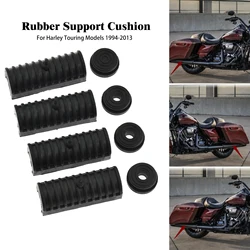 Motorcycle Hard Saddlebag Rubber Grommet Support Cushion Black Kit For Harley Touring Electra Street Glide FLHT FLHTCU 1994-2013