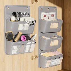 1pc creative fabric cosmetics storage door behind multi-layer fabric hanging bag finishing bag dormitory storage bag debris
