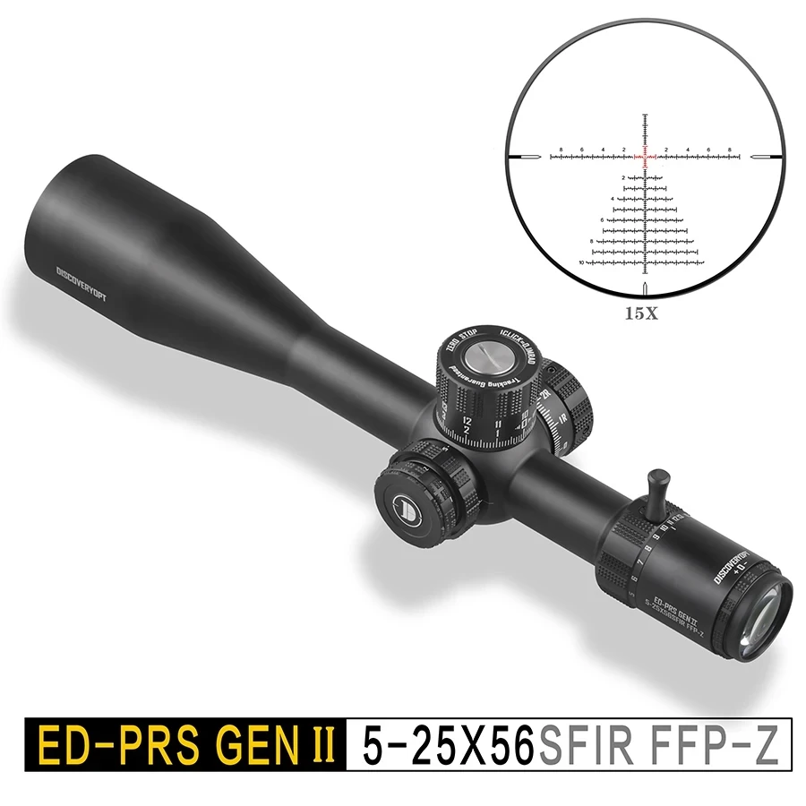 Discovery ED GenII 5-25X56 Tactical Sight Illuminated Super HD Shockproof Scope First Focal Plane Imported Glass Riflescope