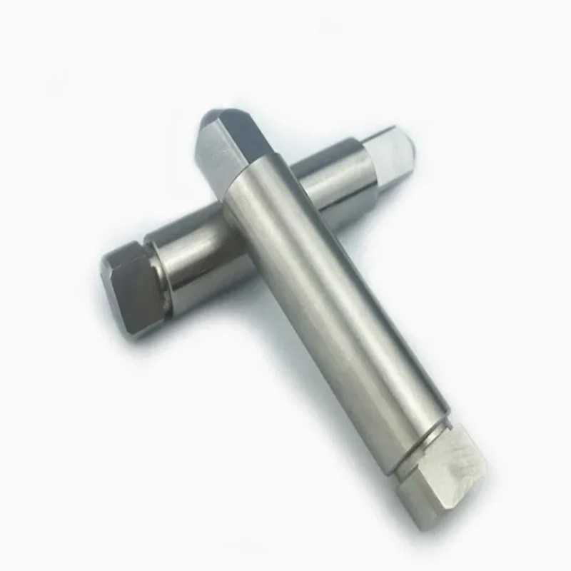 Custom CNC Machined Stainless Steel Hexagonal Head Axle Pin, Cylindrical Positioning Shaft, Double Hexagonal Shaft Rod