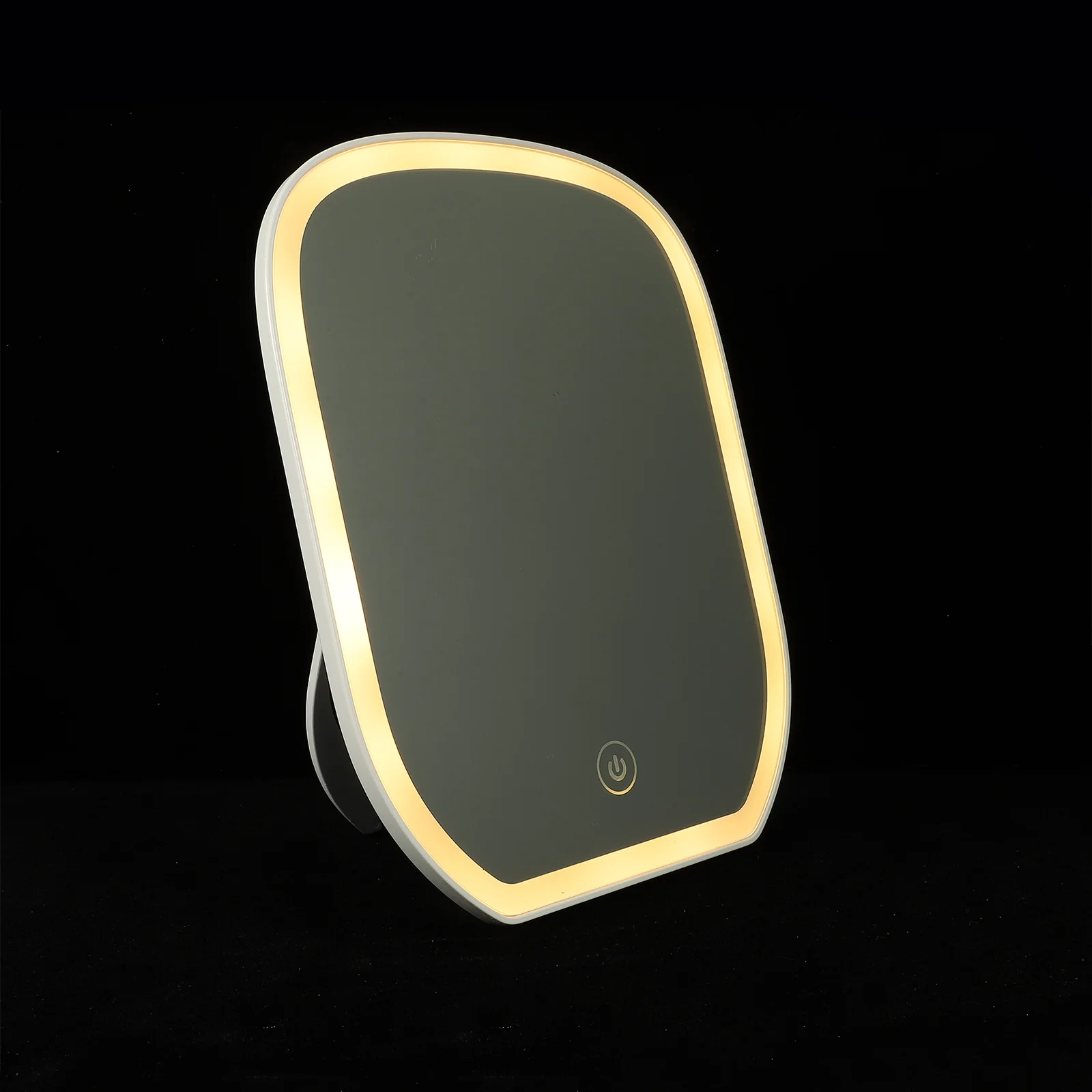 مرآة مكياج LED قابلة للطي وقابلة للتعديل وخفيفة الوزن ومرآة زينة محمولة لملحقات مكياج الحمام في غرفة النوم