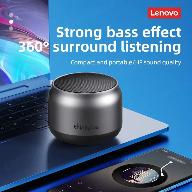 Original Lenovo K30 Portable Hifi Bluetooth Wireless Speaker Waterproof USB Outdoor Loudspeaker Music Surround Bass Box Mic