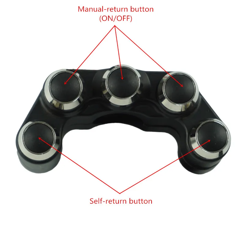 Universal Aluminum 5 Button 7/8\