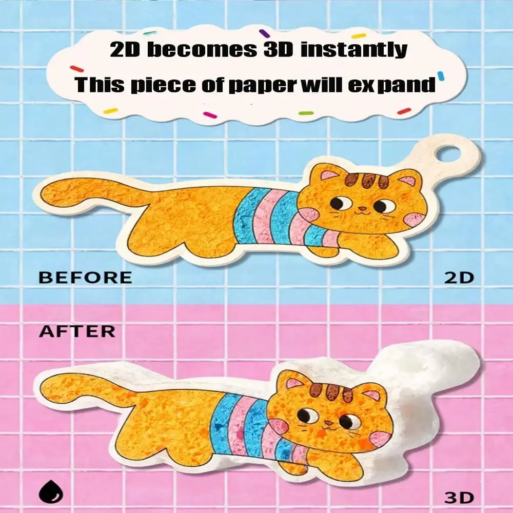 DIY Magic Puffy Paint With Easel Handicraft Foam Texture Blank Painting Paper With Drawing Pens Magic Texture Painting Kit