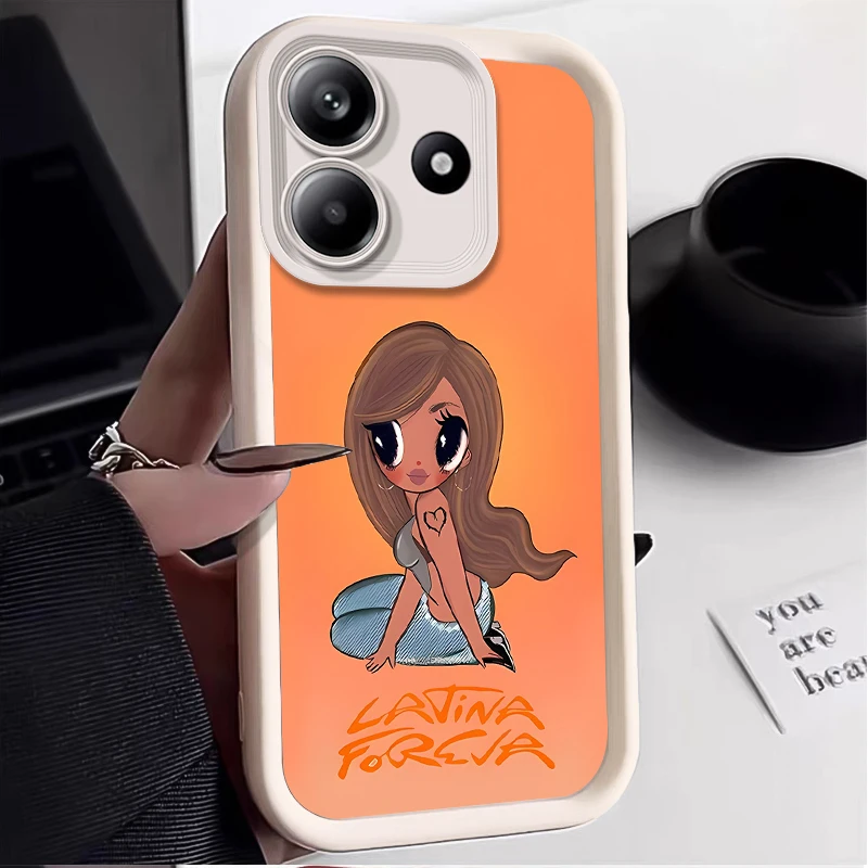 K-karol G Tropicoqueta 電話ケース Xiaomi Redmi 注 14 13 12 11 10 プロプラス 11S 10S 14C 13C 12C 10C A3 A3X A2 A1 4G 5G カバー