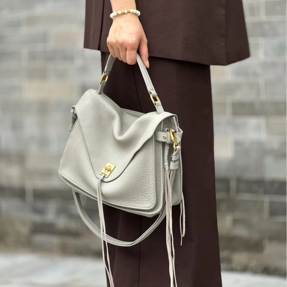 

Высококачественная сумка-мессенджер на одно плечо, первый слой из воловьей кожи, ретро-сумка почтальона, большая вместительная универсальная сумка для поездок на работу и отдыха