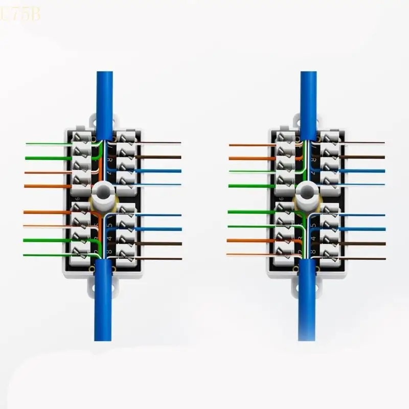 U75B Cat6 Junction Box Cable Сборка Ethernet Extension Networking Cable Turpaces