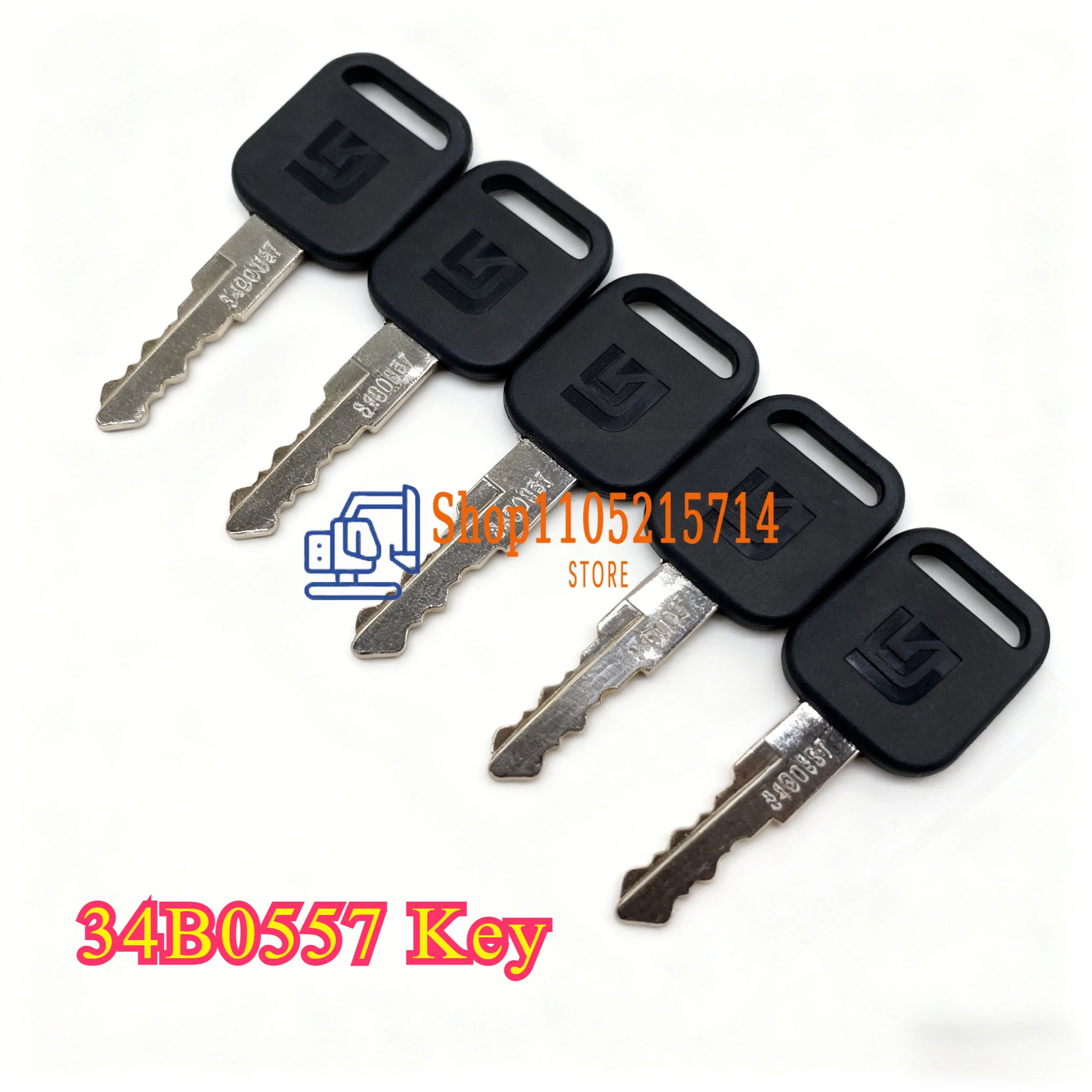 1/5/10PCS 34B0557 Key for LIUGONG LG9055 9075 906/908/915/920/922C D Ignition Excavator and Heavy Equipment Excavator Start Key