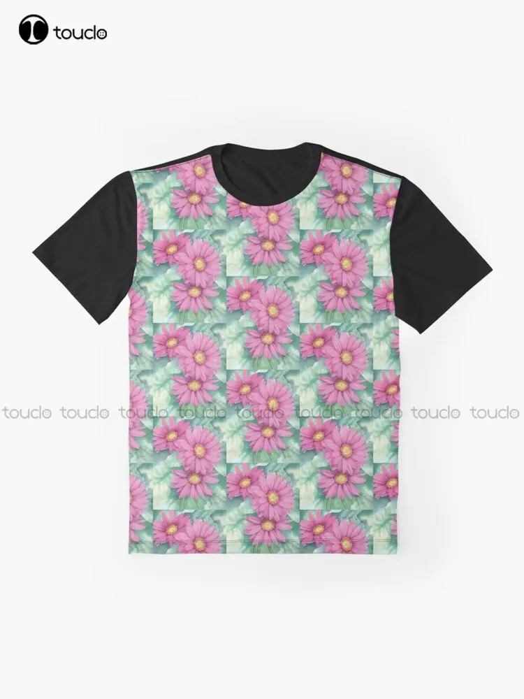 Gerbera Daisies Graphic T-Shirt Custom Aldult Teen Unisex Digital Printing Tee Shirts Custom Gift Xxs-5Xl Streetwear