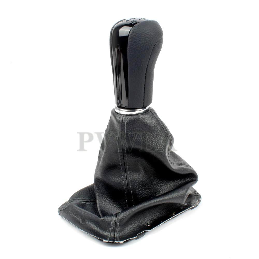 5/6 Speed Manual Stick Gear Shift Knob And PU Leather Boot For Toyota AVENSIS T25 MK2 II  2003 2004 2005 2006 2007 2008 2009