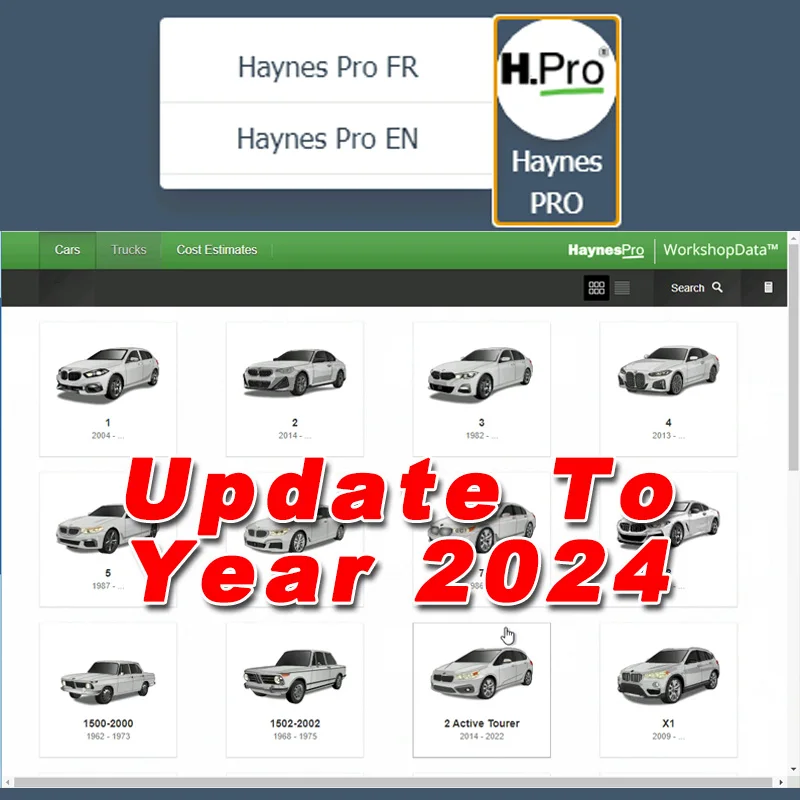 Update to 2024 Online Account Workshop Pack for alldata EU USA Autodata Haynes PRO WIS Service Box Identifix Elsa Win Dialogys