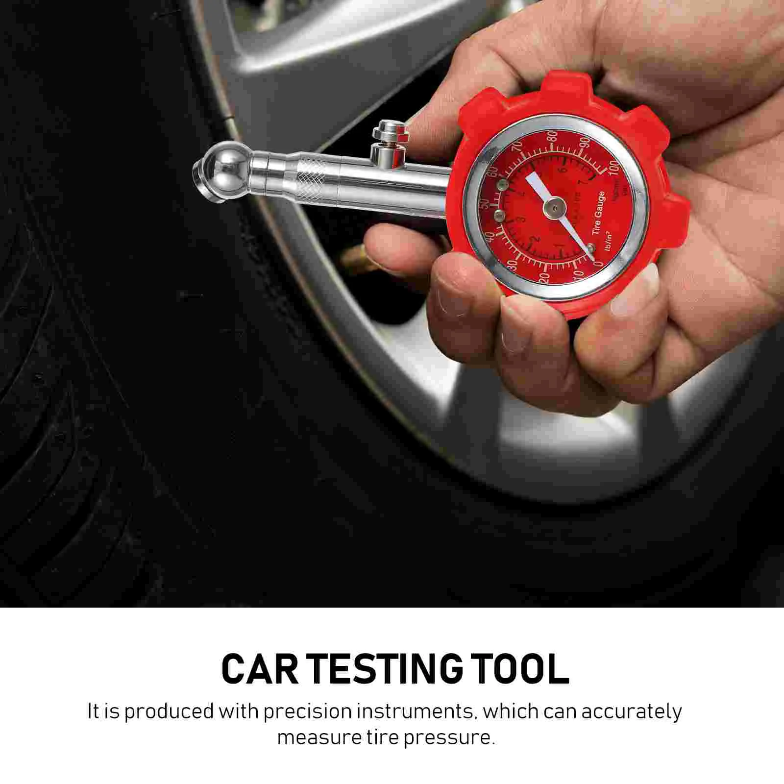 Tire Pressure Gauge Portable Meter Auto Silica Gel Aluminum Car Air Checker Accessory Supplies