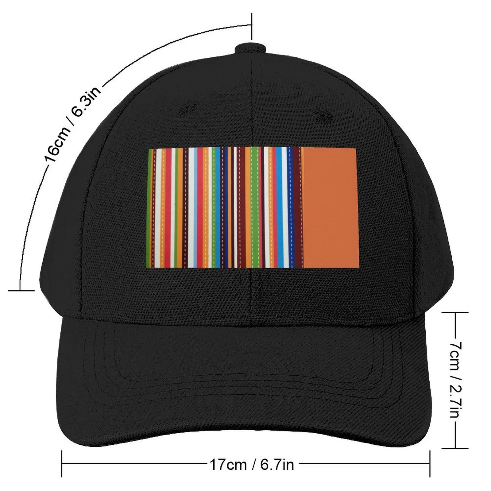 Carrot Stitch & Stripe Baseball Cap Streetwear Trucker Hat Horse Hat fishing hat Sun Hats For Women Men's