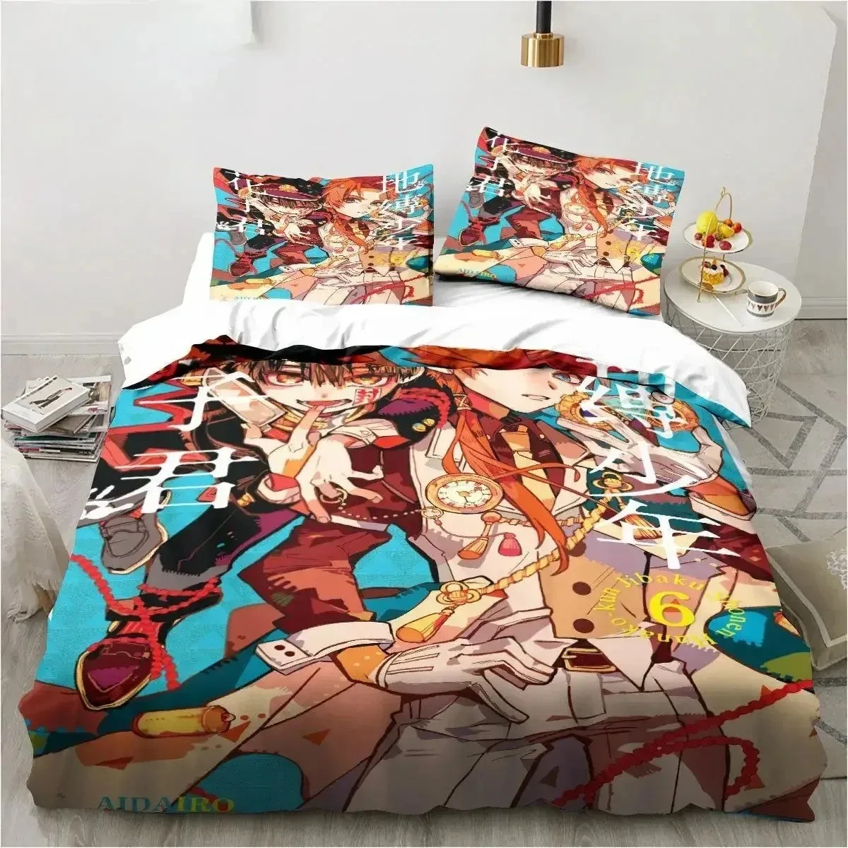 Anime Toilet-Bound Hanako-kun 3D Printed Bedding Set Duvet Covers Pillowcases Comforter Bedding Set Bedclothes Bed Linen