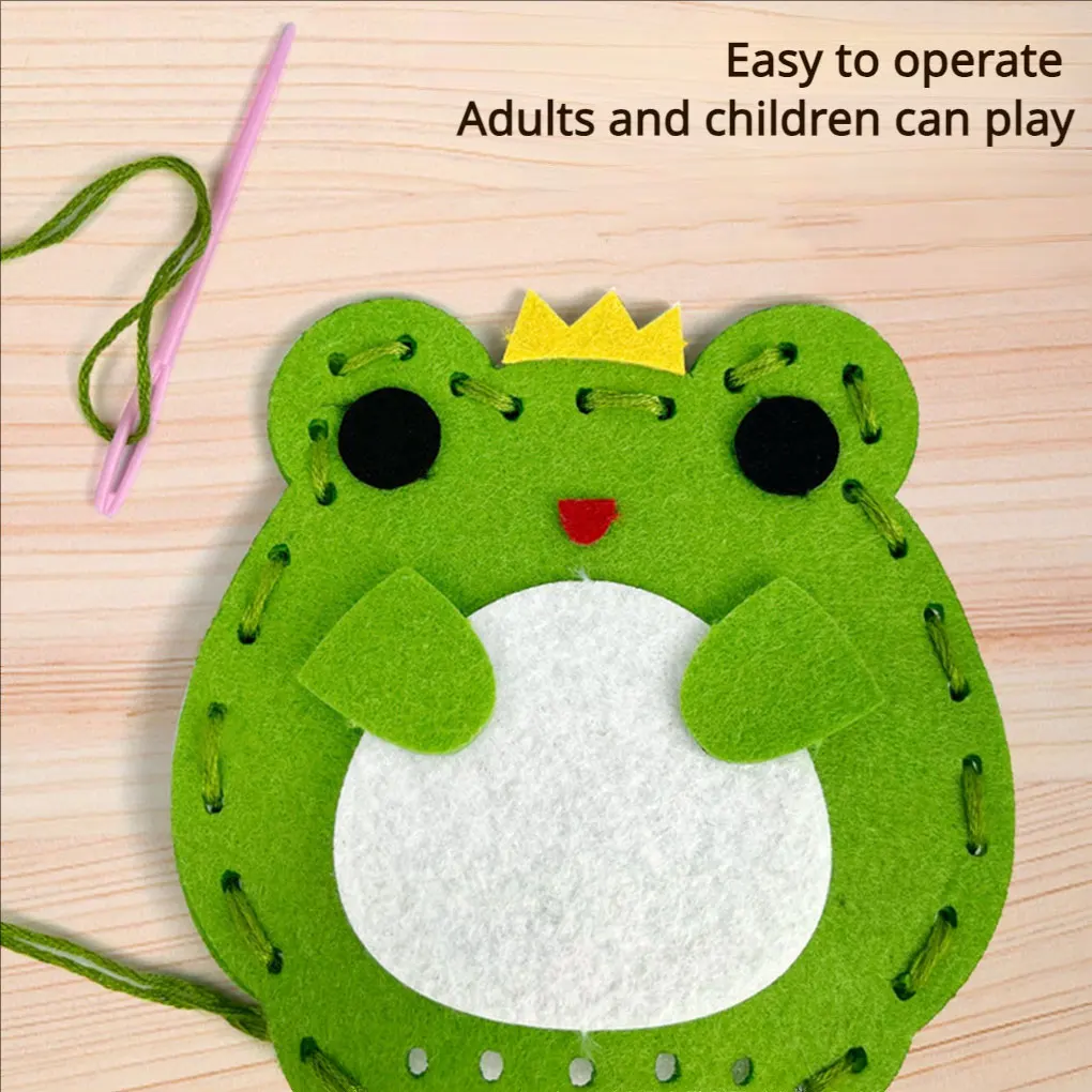 Creative Craft Kit For Kids Animal Shaped Designs Educational Diy Toy Dexterity Craft Kits Children