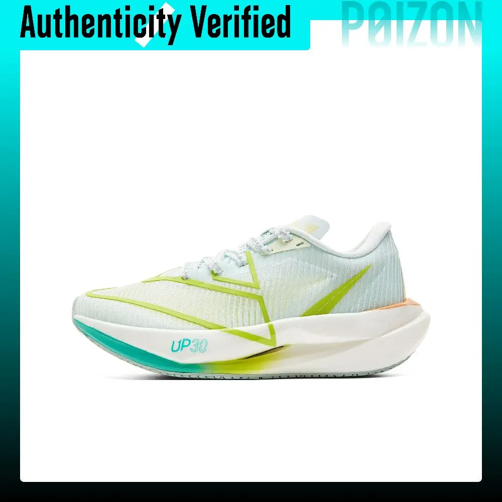 PEAK UP 30 3.0 Cushioning Rebound Slip Resistant Abrasion Resistant Low top Running Shoes Women's Aqua Blue ET42808H