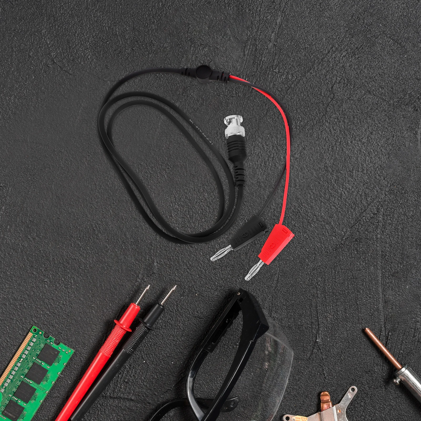 Banana Plug Copper Test Leads for Oscilloscope Multimeter Electrical Testing and Automotive Use Banana Plug Cable