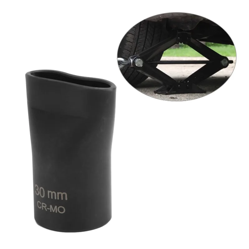 

1/2in Scissor Jack Quick Drive Metal Sturdy Wearproof High Performance Adaptor For Jacks30mm/1.2in