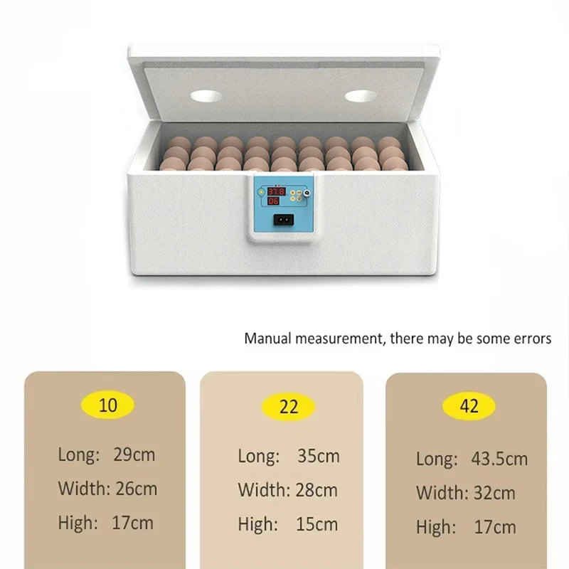 10 Egg Incubator Automatic Bionic Waterbed Incubator Egg Machine Thermostatic Incubator Manual Turnover All-in-One Machine