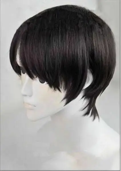 Cosplay Levi Mikasa Ackerman Bob Wig penuh sintetis