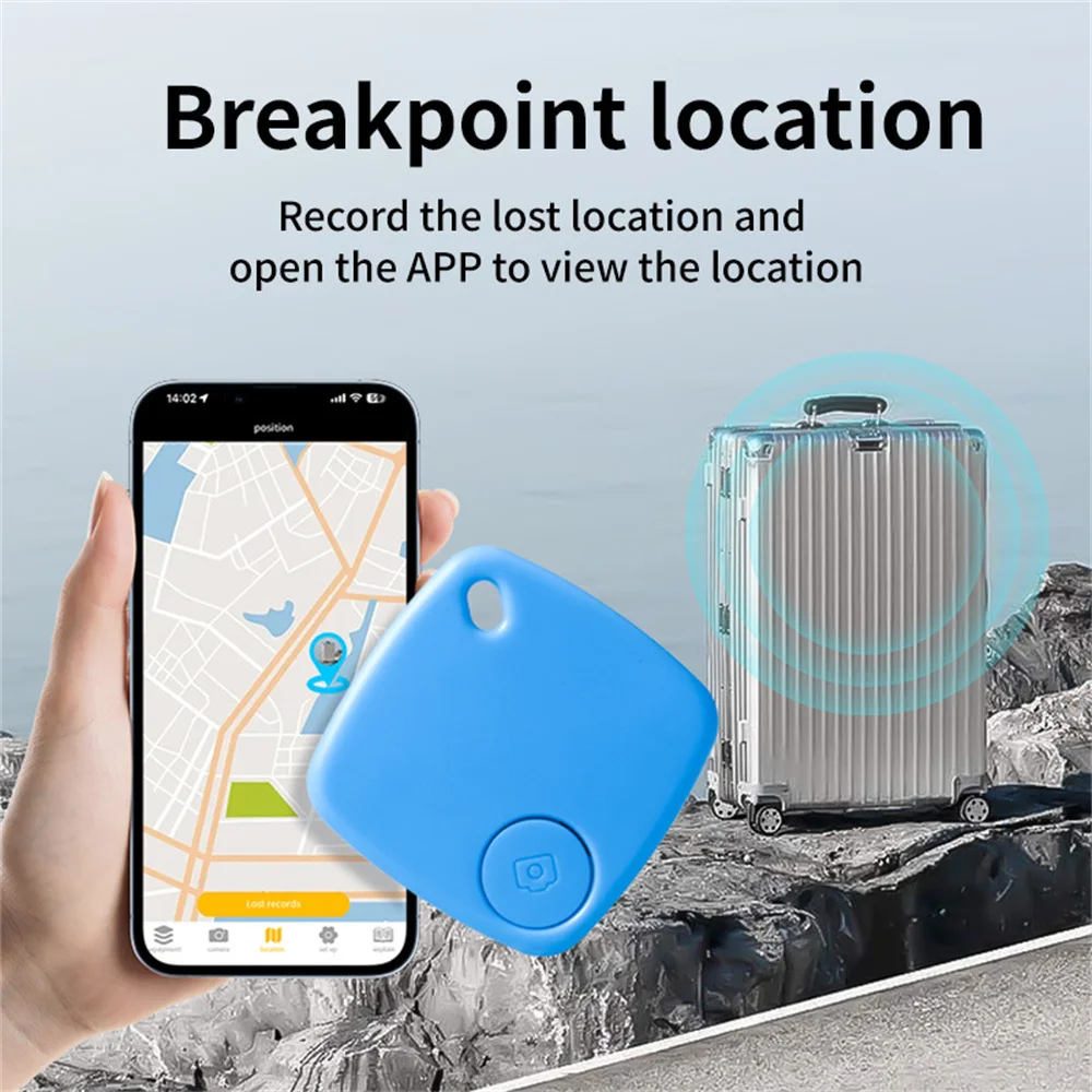 Smart Tag Mini GPS Tracker Key Bag Child Pet Finder Location Record Wireless Bluetooth Anti-lost Alarm 1PC