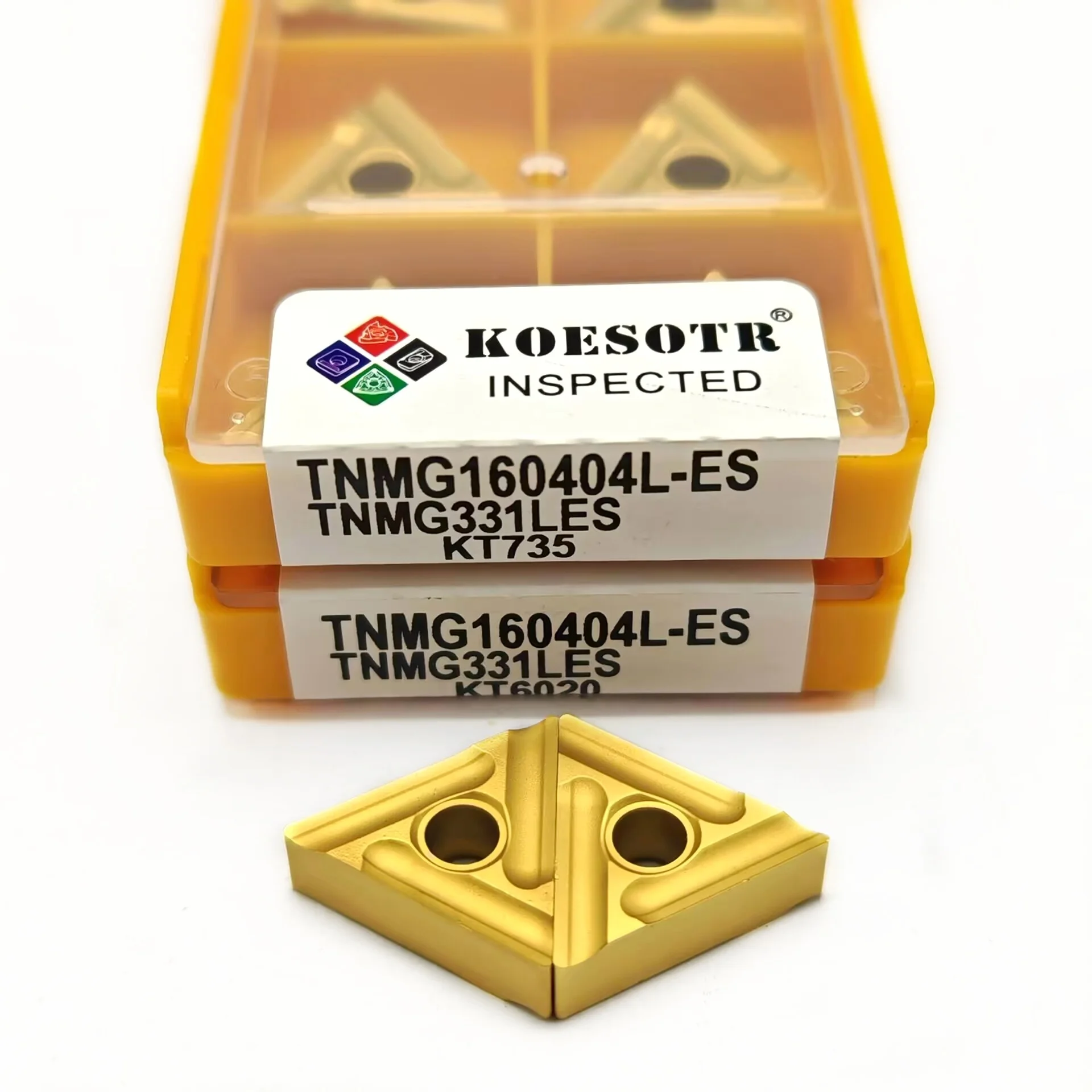 10 قطعة TNMG160404R TNMG160408R TNMG160404L ES KT15 KT6020 KT735 CNC سيرميت الصف كربيد إدراج أدوات الطحن تحولت شفرات