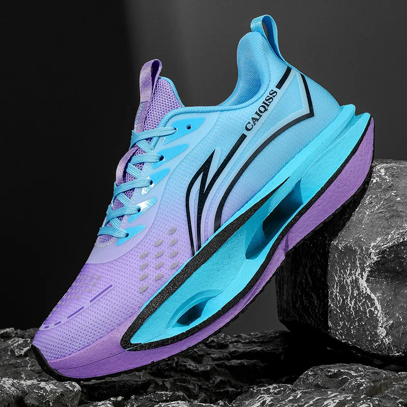 

Shock - Absorbing Running Shoes - Men's Chunky Platform Elevator Sneakers, Lightweight Non - Slip Breathable Mesh Casual Shoes