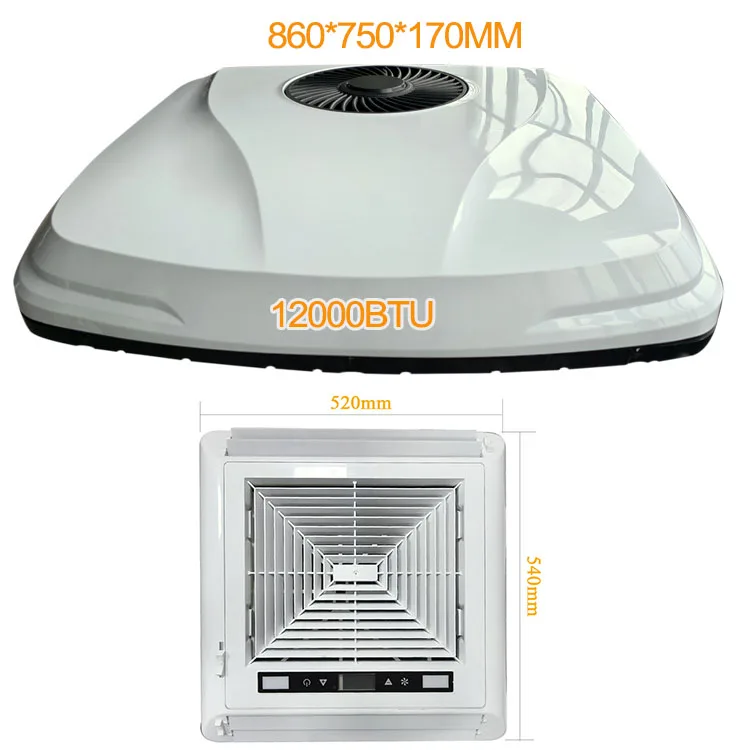 24 Volt Battery-Powered Auto Parking AC DC 12V Inverter Roof-Mounted For Semi Truck Ambulance Campervan Minibus