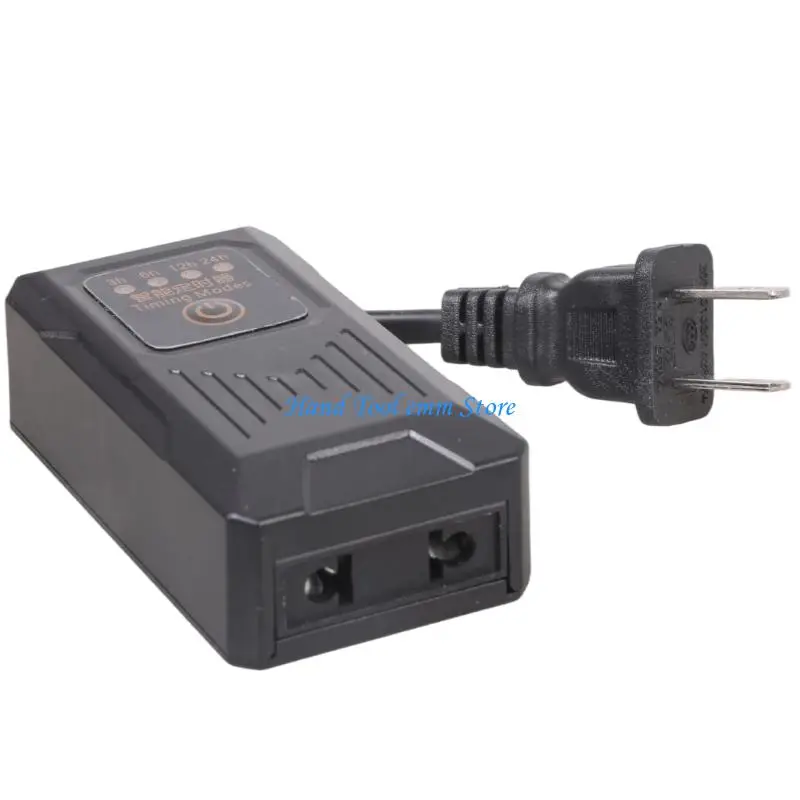 H37F Auto On/Off Timers Plugs 3H 6H 12H 24H Setting 100W For Home Appliances Lights Hydroponics