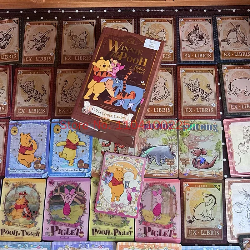 genuine-cardfun-disney-winnie-the-pooh-centennial-rare-trading-cards-box-set-limited-serial-anime-cards-toys-collection-gifts