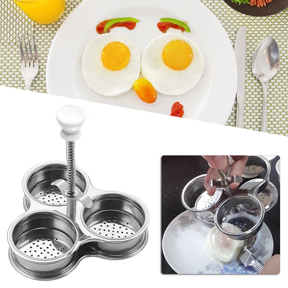 

Multi-Hole Stainless Steel Egg Poachers High Temperature Resistant Egg Steaming Tool Kitchen Tool