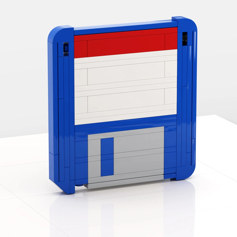 Gobricks MOC Idea CD Drive Save Icon Floppy Disk Update Building Block set DVD Burning Model Education Brick Toy Children Gift