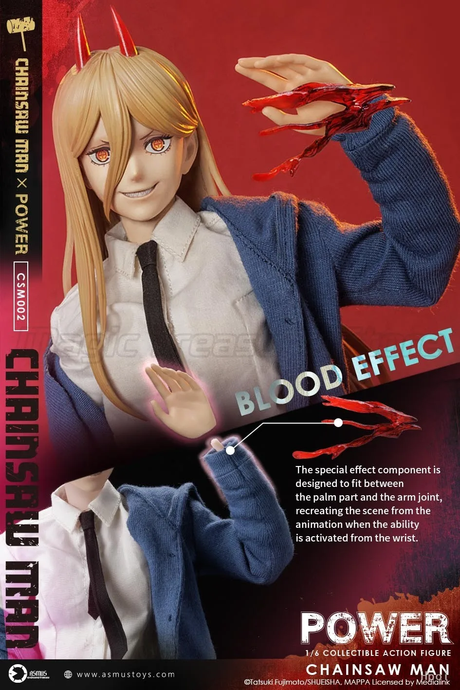 

【MT】Pre-sale Asmus Toys CSM002 CHAINSAW MAN POWER 1/6 Action Figure