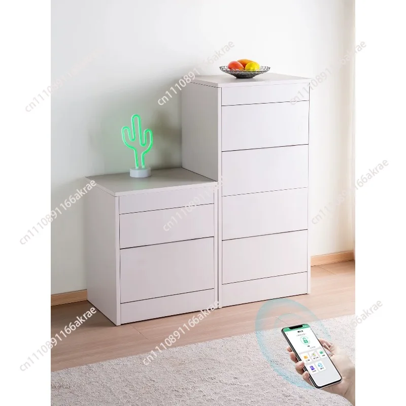 Laminated hidden compartment chest locker drawer storage cabinet living room