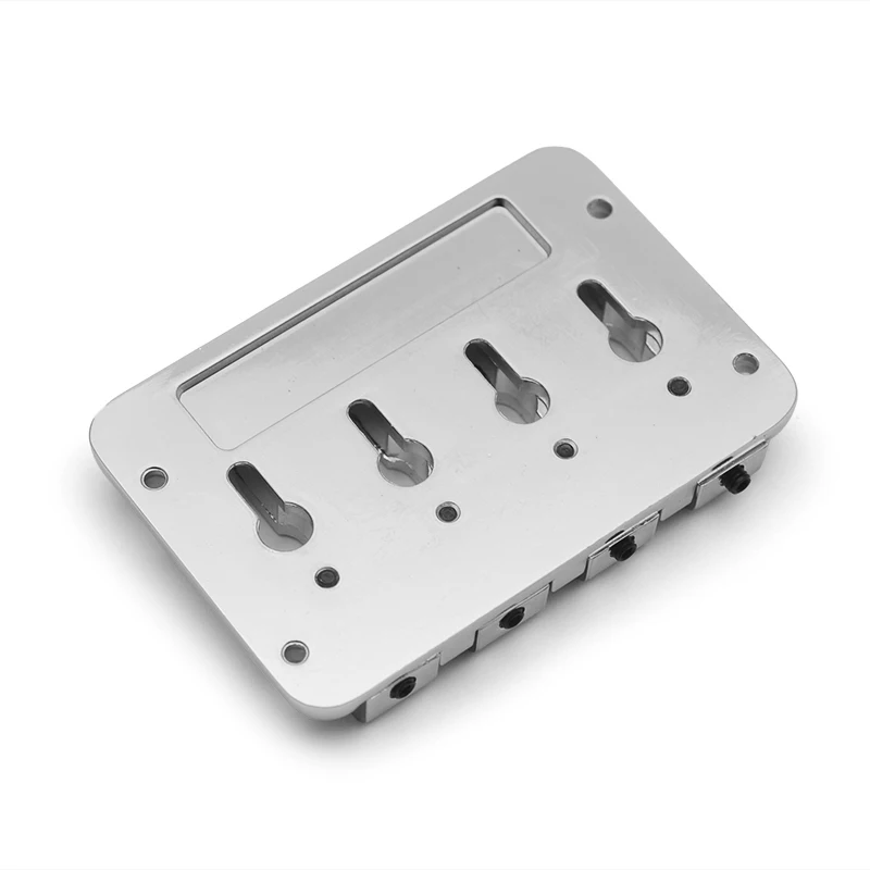 

Раздельный басовый бридж для 4-струнной бас-гитары, 90x60 мм, с расстоянием между струнами 20 мм, фиксированный бридж для бас-гитары