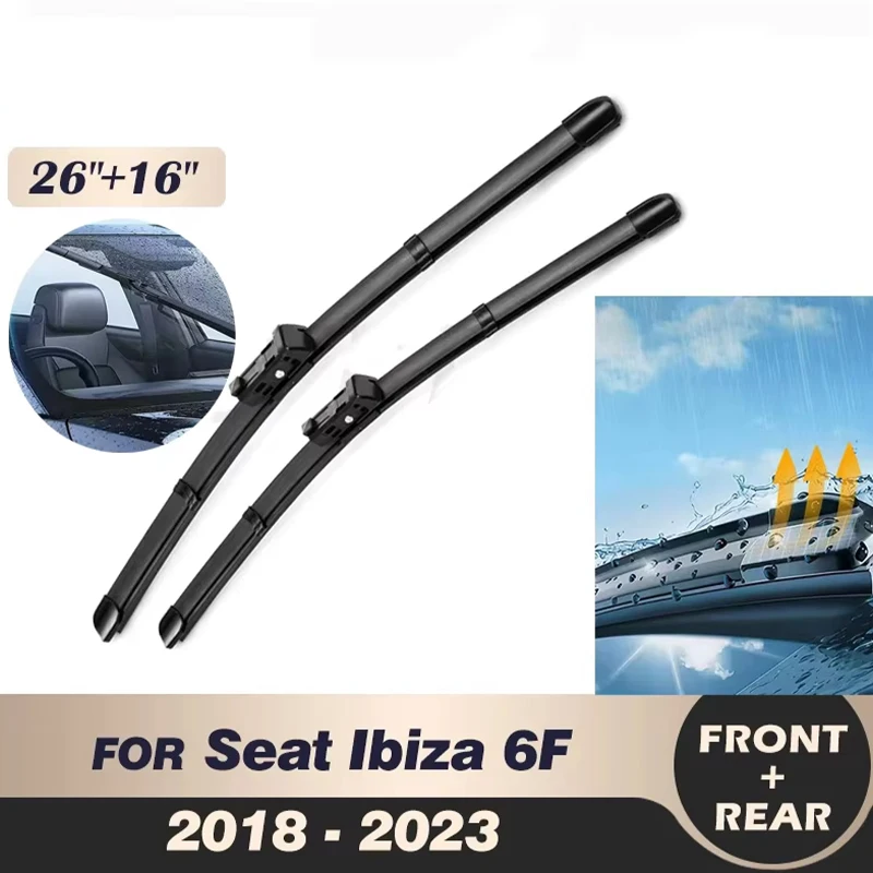 

Wiper Front Wiper Blades Set For Seat Ibiza 6F 2018 - 2023 2019 2020 2021 2022 Windshield Windscreen Window 26"16