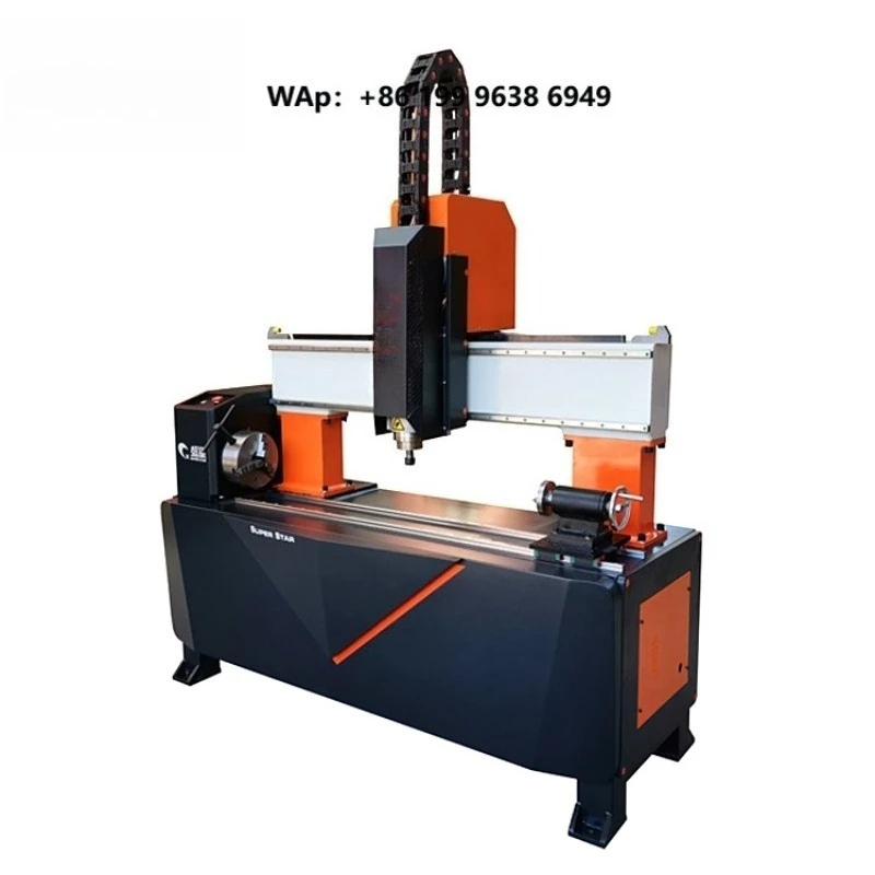 High Precision Rotary Cnc Router for Metal Wood Single Head Cylindrical Machine