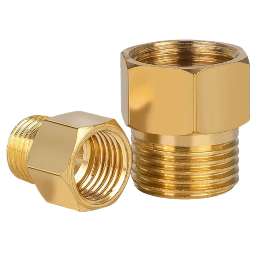 For Pressure Gauge Conversion Joint Brass Tube Quick Connector Adapter M14*1.5, M20*1.5 Reducer Sleeve Male and Female Threads