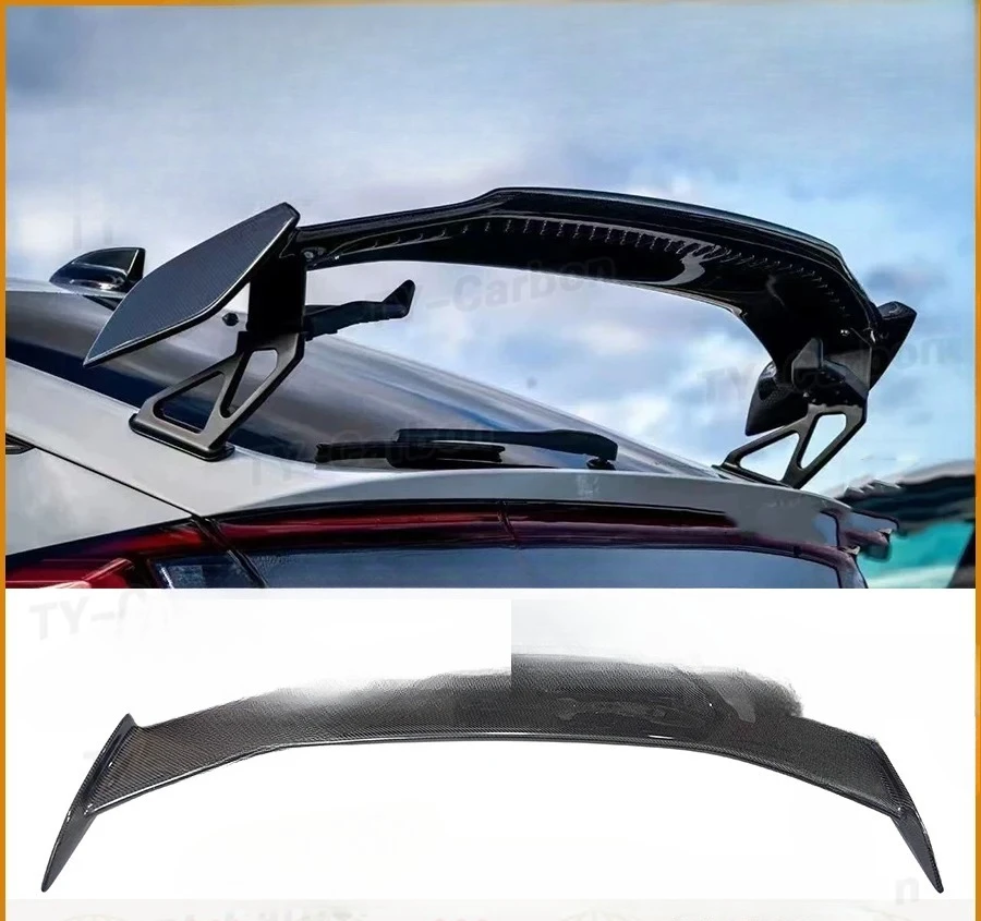 

Real Carbon Fiber Rear Spoiler Trunk Wing for Honda Civic Type R FL5 MD Style 2022 + FRP Car Body Exterior Parts