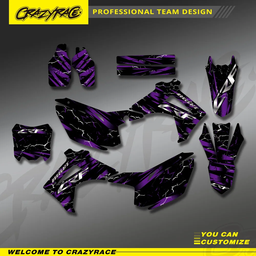 

Motocross Background Graphics Decals Sticker Kit For HONDA CRF250 CRF 250 2014 2015 2016 2017 CRF450 CRF 450 2013 2014 2015 2016