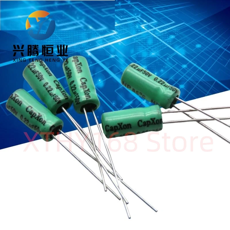 20PCS original NP audio frequency division non-polar electrolytic capacitor 50v 0.22uf 5X11mm