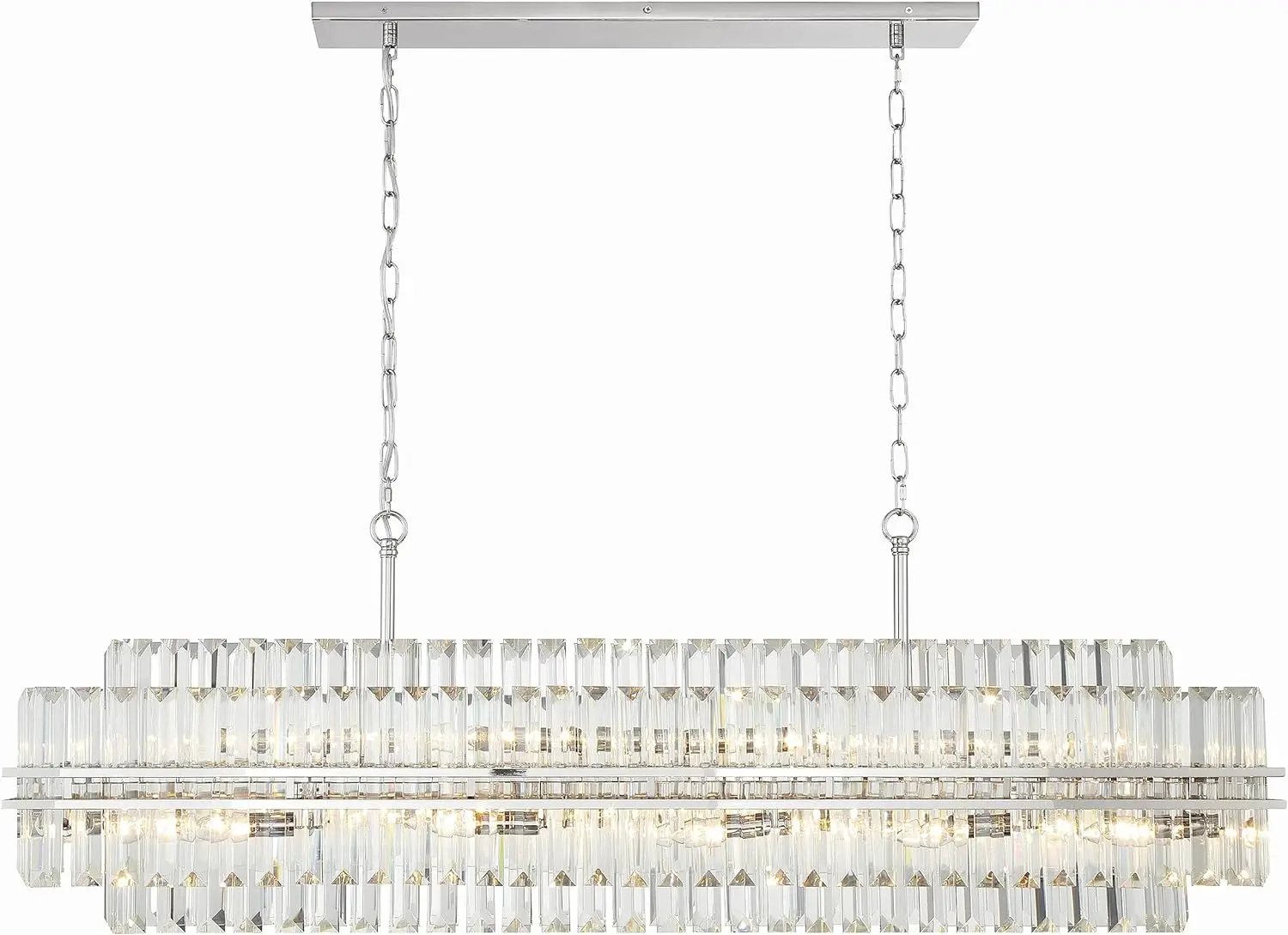 Light Polished Nickel Chandelier lighting for living room  crystal chandelier