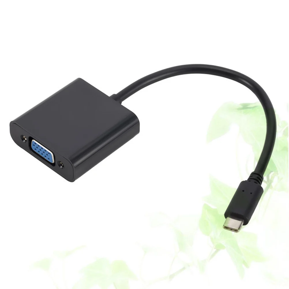 Кабель-переходник Type-C в Vga USB 3.1 Черный адаптер Full 1080p для ноутбука Hdtv Монитор Проектор Кабель-переходник Type-C в Vga