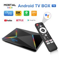 Mortal Android14 TV Box T9 Allwinner H728 Youtube NETFLIX Cortex-A55 Google Voice Wi-Fi 6 8K 1000M LAN HDR BT5.4 64G Set Top Box