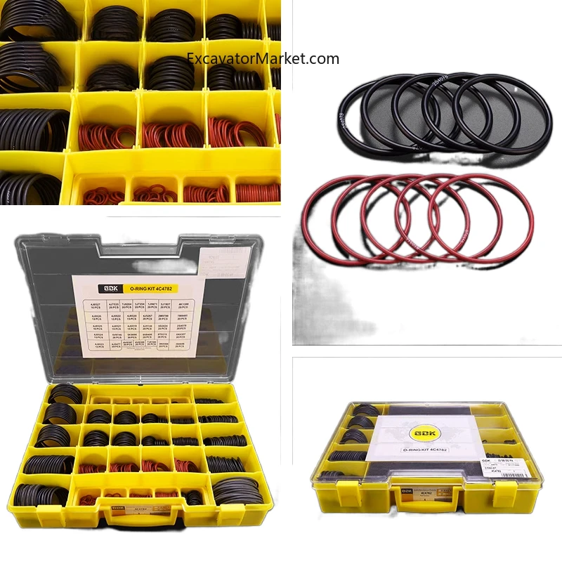 Excavator Parts For Katel kato 4c4782 O-Ring Seal Oil Seal Repair Package Nitrile Rubber Fluorine Rubber Excavator Applicable