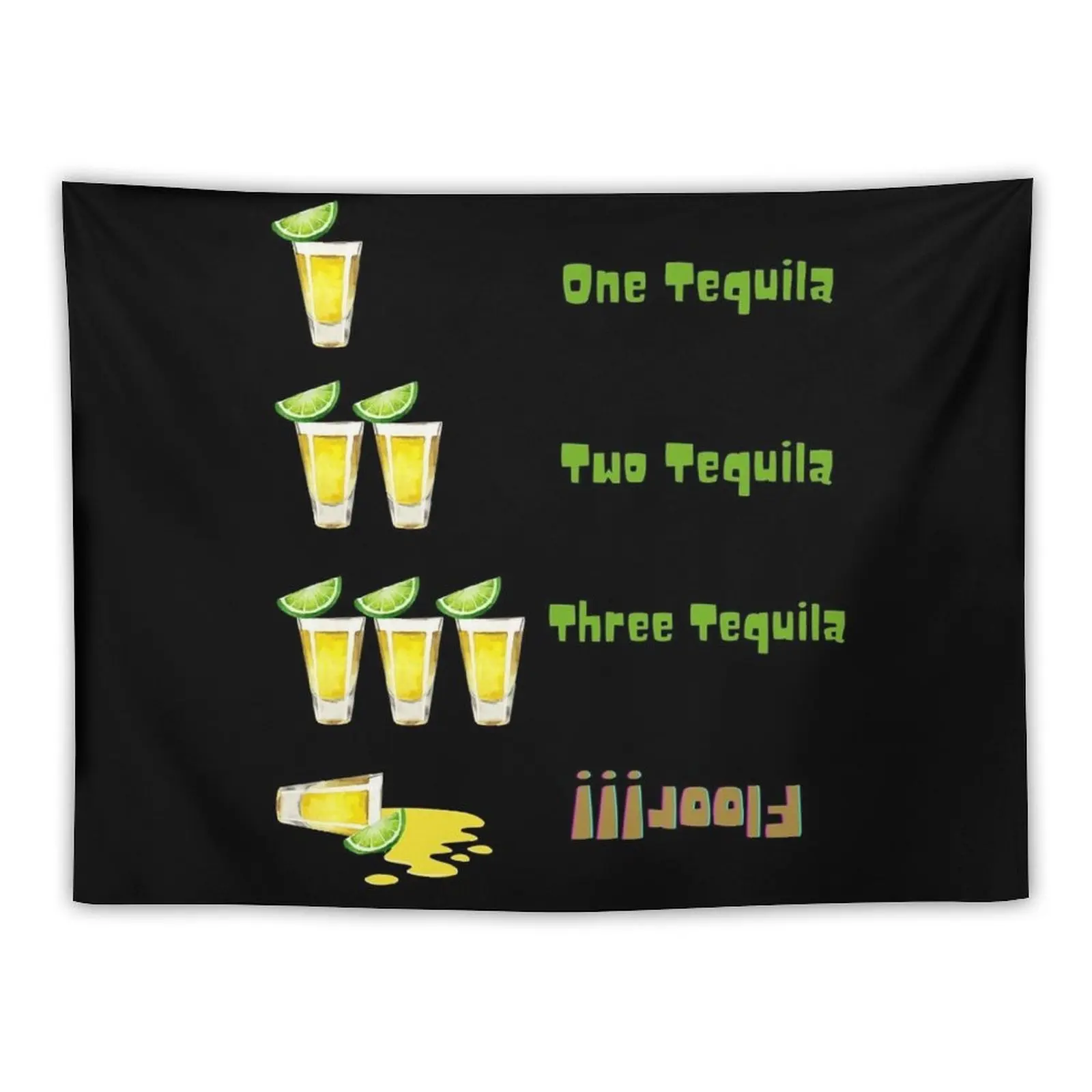 

New One Tequila Two Tequila Three Tequila Floor! Tapestry Room Decoration Accessories Room Decoration Korean Style